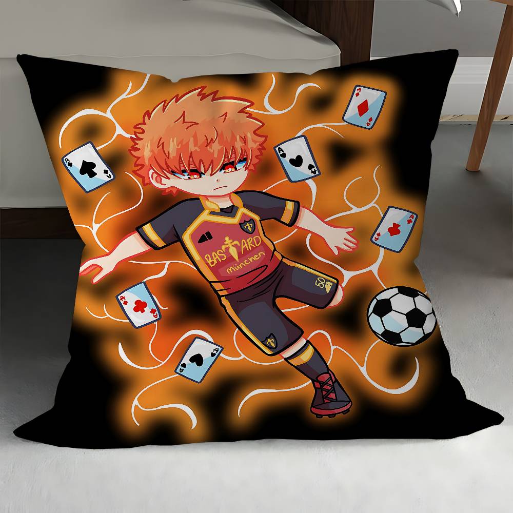 Blue Lock Rensuke K-kunigami Cushion Cover Pillow Cover Decor Pillowcase Printed Cushion Case For Couch 12x12Inch