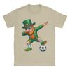 Funny Leprechaun Palying Soccer Player St Patricks Day T Shirt Summer Cotton TShirts For Unisexs Hippie Tshirt ShortSleeve Tops