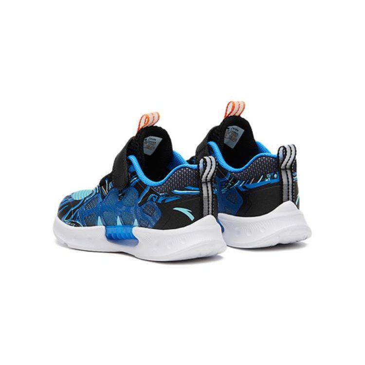 Anta Wind Chaser 5.0 PU Non-Slip Anti-Kick Shock Absorption Low-Top Shoes Baby Shoes Blue 312320004-1