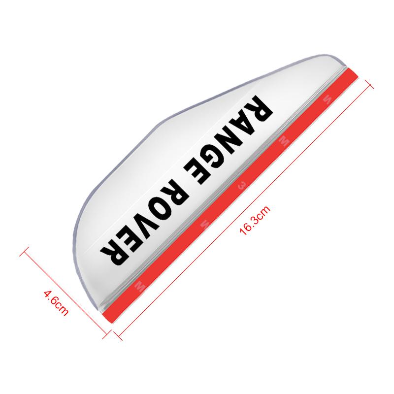 2Pcs Car Rear View Side Mirror Rain Board Eyebrow Sticker for Land Rover Discovery Range Rover Evpque Defender Car Eyeglass Rover L322 L405