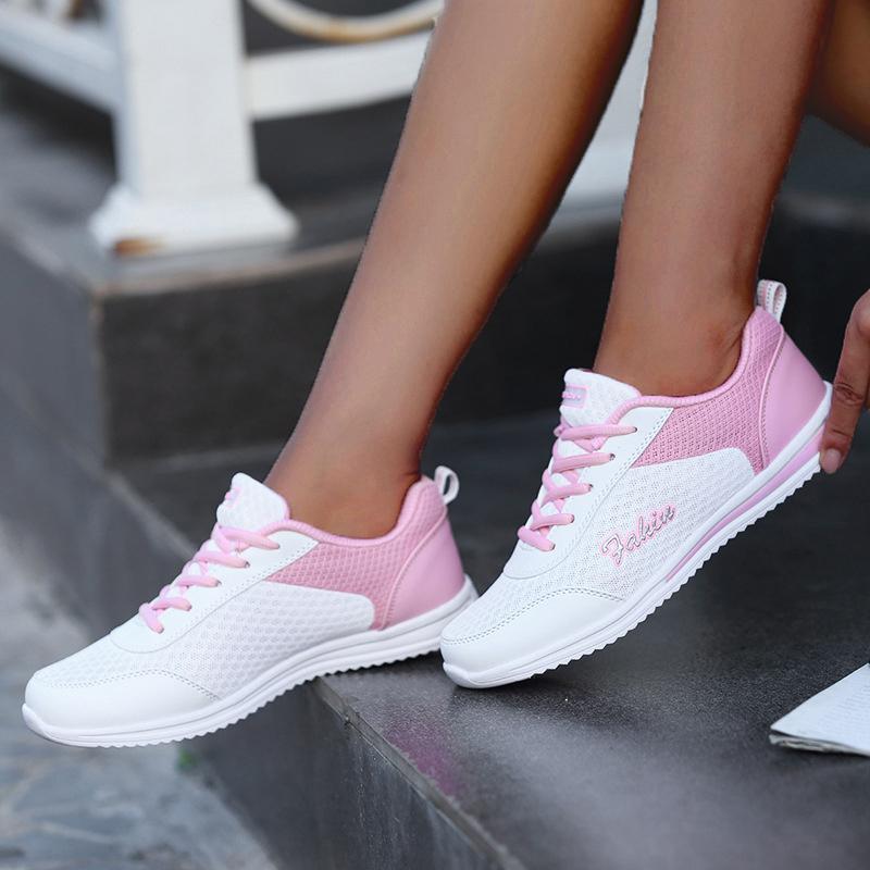 Women'S Sneakers Comfortable Women'S Shoes Fashion Women'S Summer Sneakers Mesh Sneaker Woman Lace Up Tenis Designer Shoes
