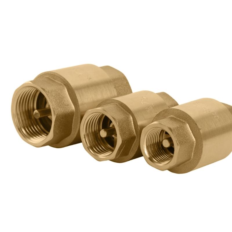 Convenient Water Pipelines Solution 3/8"/1/2"/3/4" Threaded Check Valves Water Backflow Control Valves Simple Installs