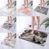 Marble Diatomaceous Bathroom Mat With Quick Drying And Non Slip Function For Home Decor