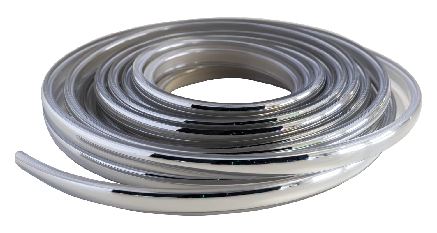 

Create U-shaped door molding width 10mm total length 6m Chrome & Clear X323
