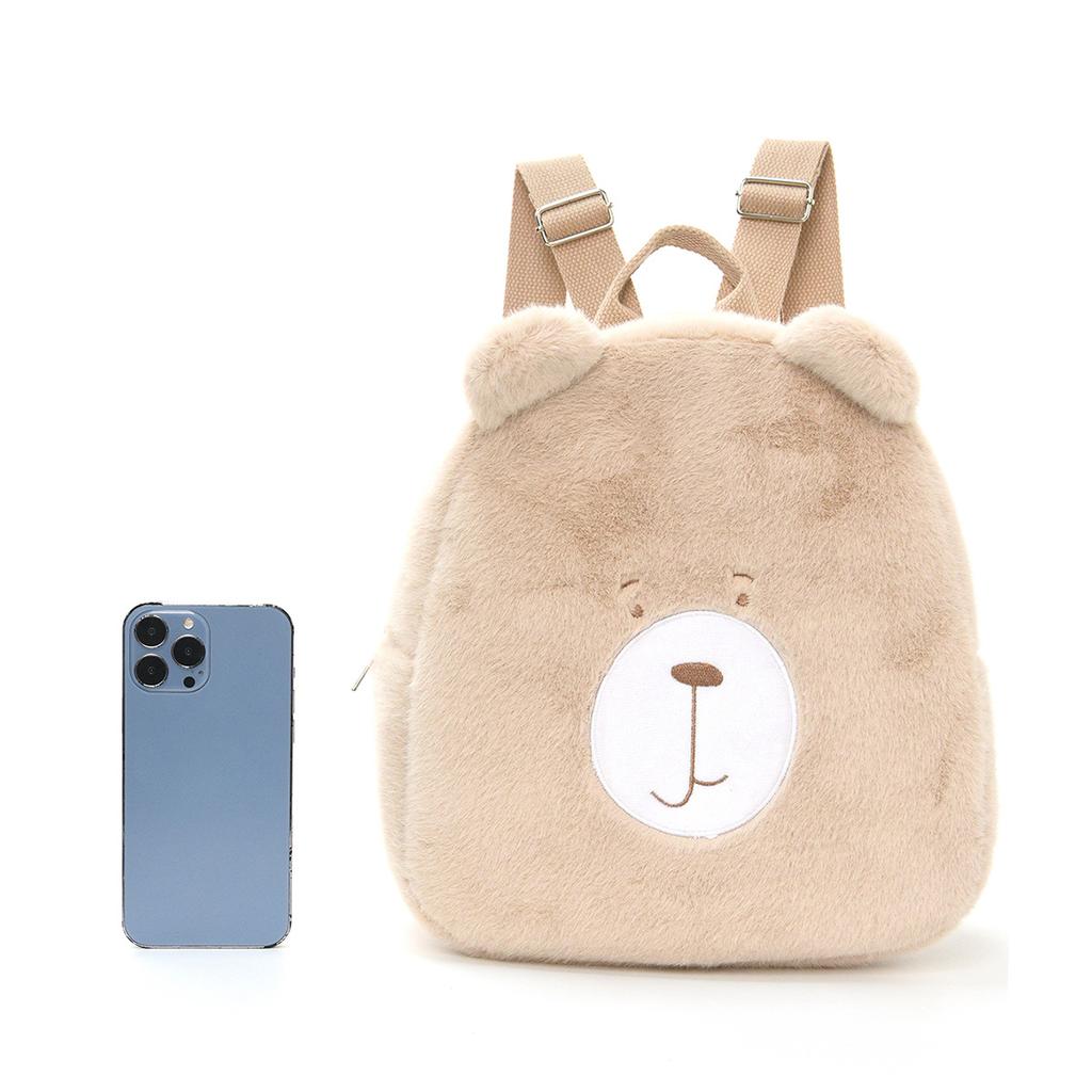 XST Cute Cartoon Children's Kindergarten Backpack Outdoor Leisure Plush Bear Backpack