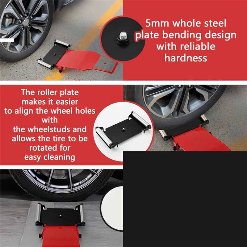 

Roller Accessory Plate Complete Tire Handling And Alignment Kit For Hydraulic Jacks, Car Jacks, And Tire Changers чёрный