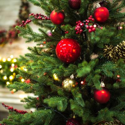 24Pcs Christmas Ball Ornaments Eye-catching Xmas Decoration Create Festive Atmosphere Beautiful Christmas Balls