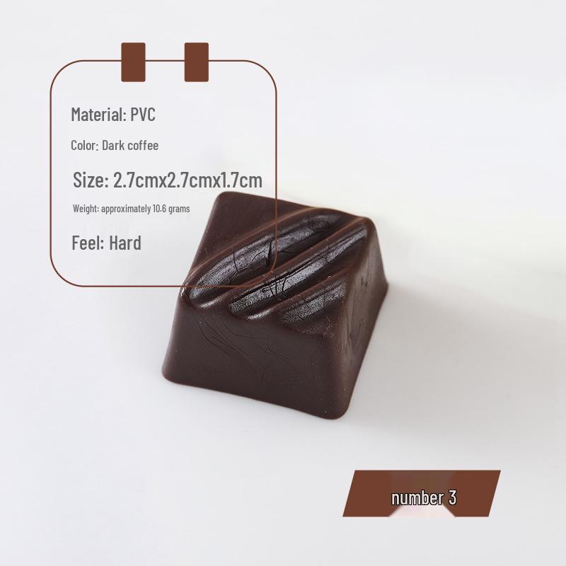 PVC Chocolate Model Props for Dessert Shop and Photography Display