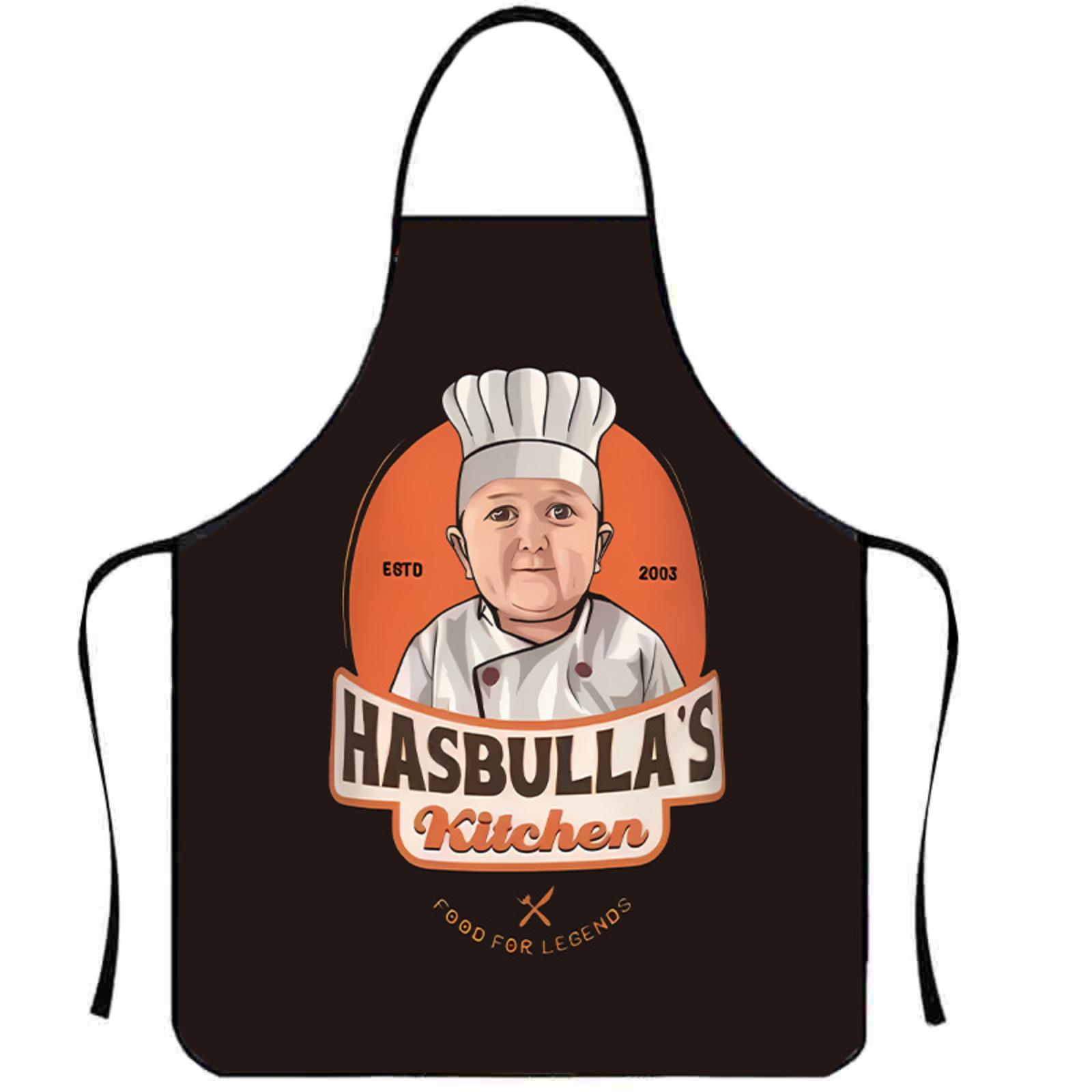 

Модный кухонный фартук и маслостойкий фартук с воротником One Size