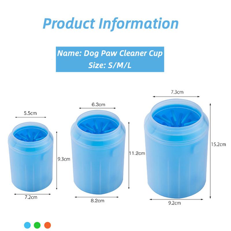 Paw Plunger Pet Paw Cleaner Soft Silicone Foot Cleaning Cup Portable Pet Dogs Towel Foot Washer Foot Cleaning Bucket Dog Accesso