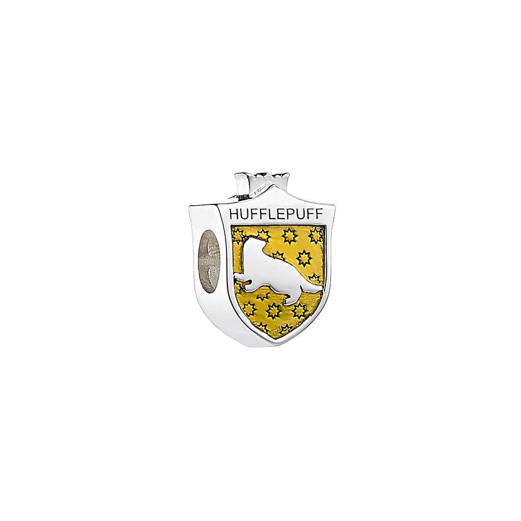 Harry Potter sterling silver Hufflepuff spacer bead silver