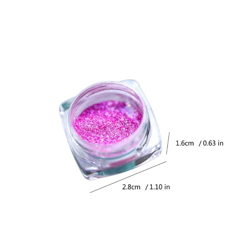 Coloretto Chrome Nail Powder,Color Shifting Nail Powder Pigment Glitters Dust Mirror Effect for Gel Polish Nail Decors