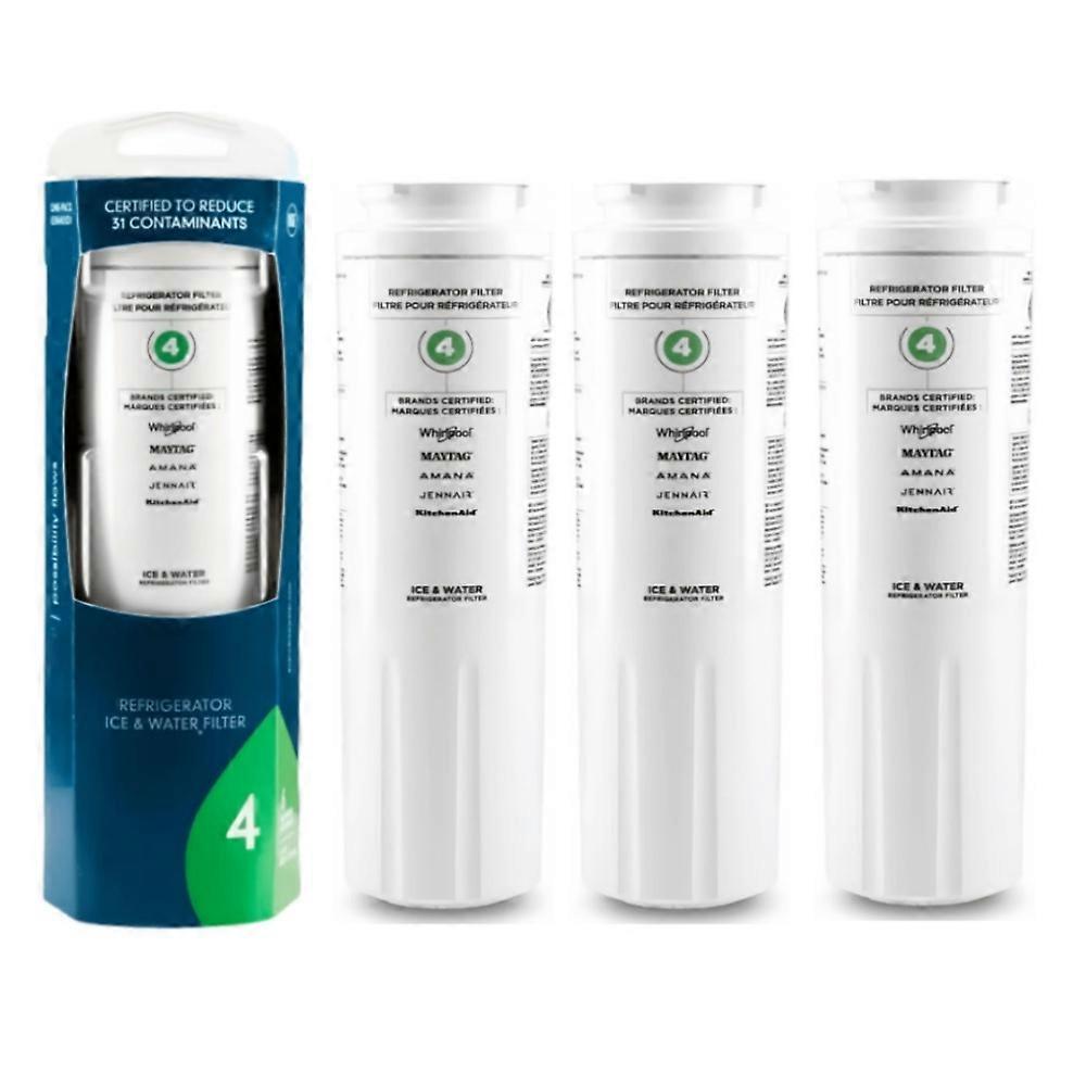 3PCS Refrigerator Water Filter Replacement cartridge,NSF Certified Brand, EDR4RXD1, 4396395, UKF8001, UKF8001AXX