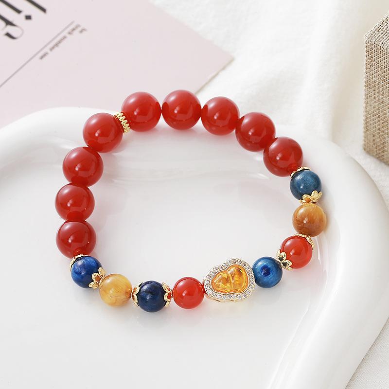 

Agate crystal bracelet.fashion women daily jewelry gift