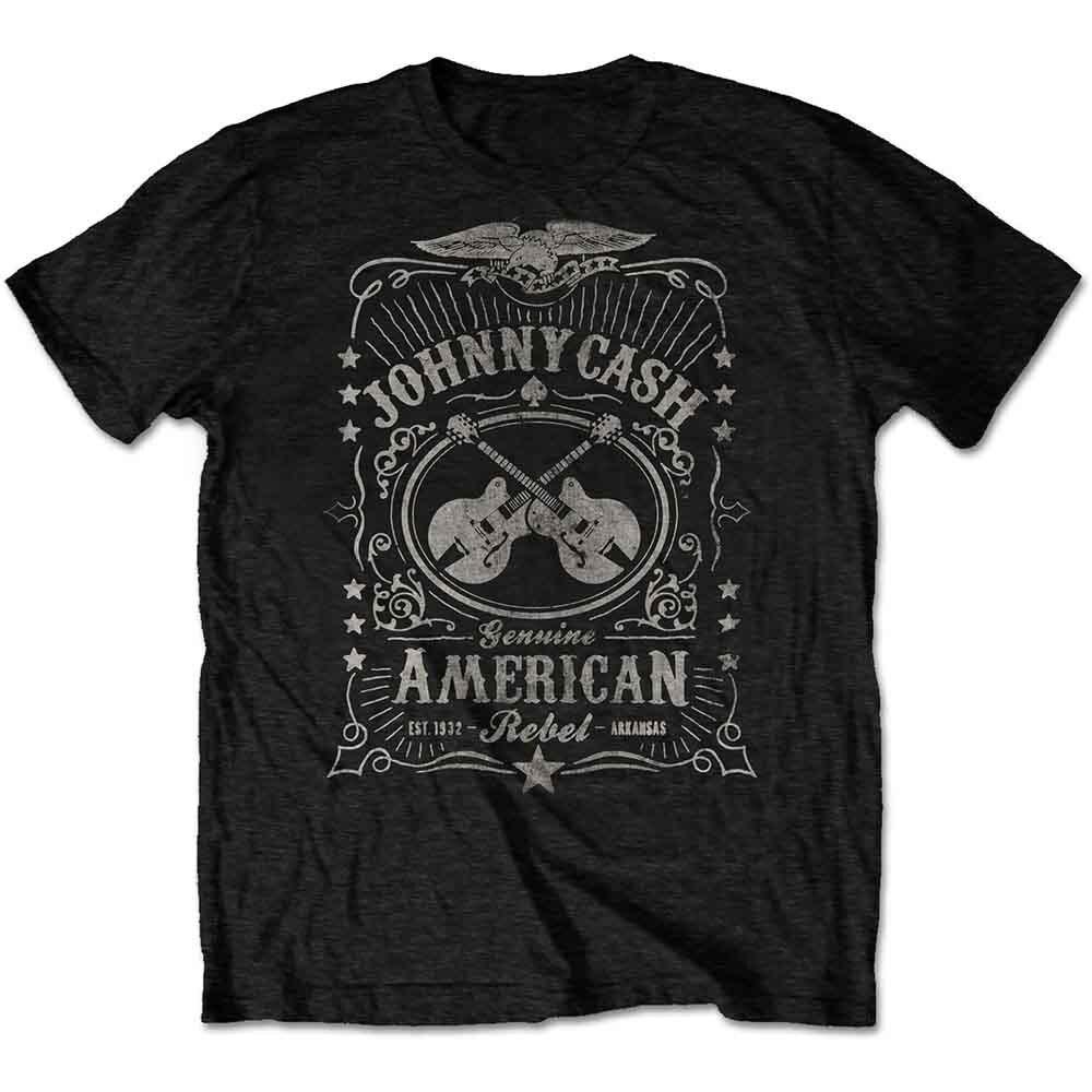 Johnny Cash JCTS11MB03 T-Shirt, Black, Large XL