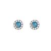 Elegant Blue Crystal Geometric Earrings: Korean-Style, Versatile Luxury