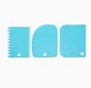 3pcs/set Baking dough cutting scraper Baking cream scraper Thickened cake cream plastic scraper Baking tool