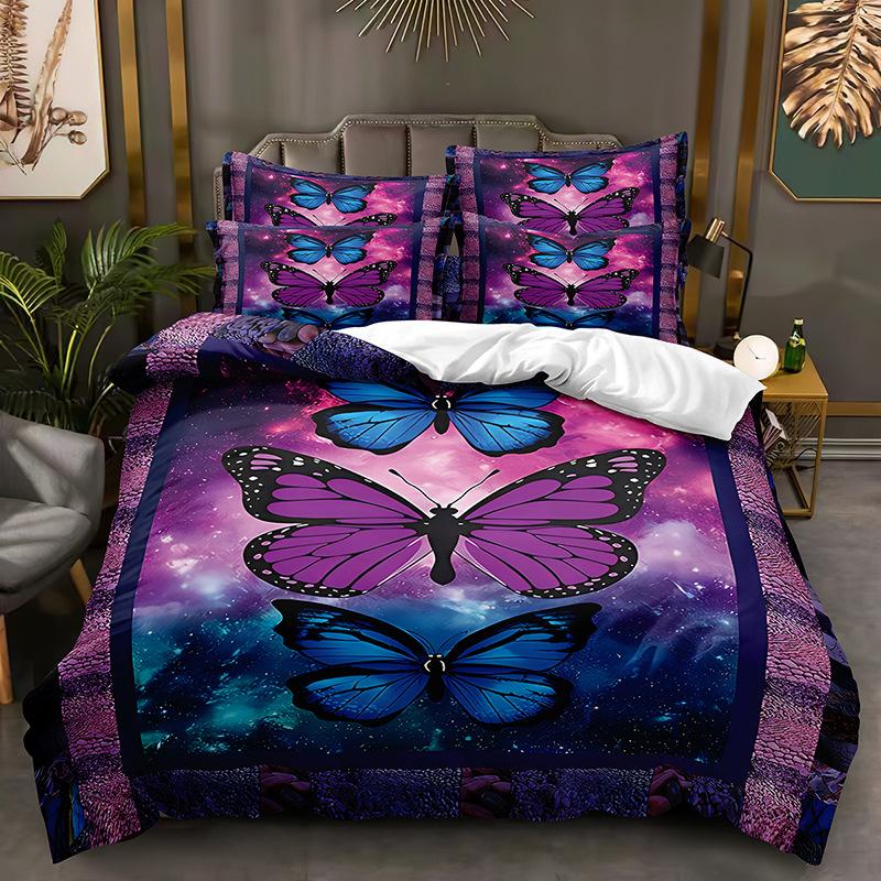Fashion Technology Printing, 3D Digital Printing, Bedding, Duvet Covers, Pillowcases, Three-piece Sets