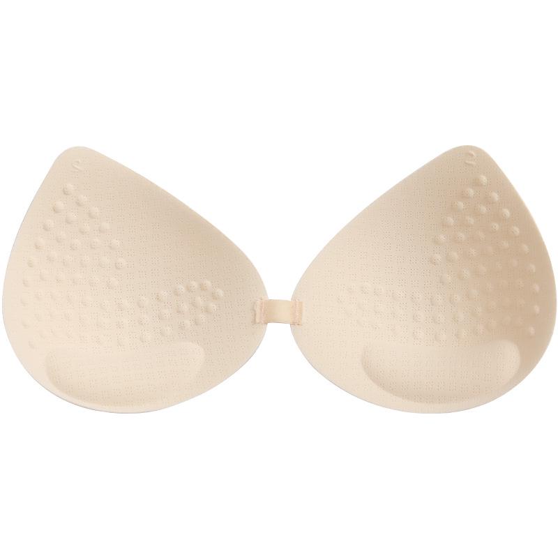 Beautiful Back Bra Inserts: Thin & Thick Latex Breast Pads, Women's Replacement Sponge for Separate Support, One-Piece Design