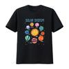 Solar System Planets Science Space Boys Girls Stem Kids T Shirt Vintage Washed Soft Slightly Homme Graphic Versatile Fashion