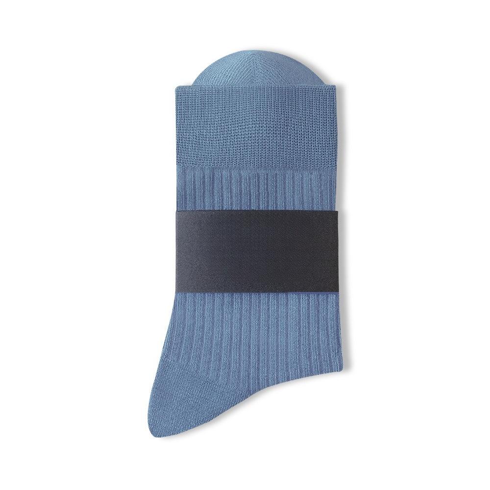 Men's Autumn and Winter Leisure Stripe Pure Cotton Deodorant Sweat Absorption Breathable Anti Pilling Tube Socks