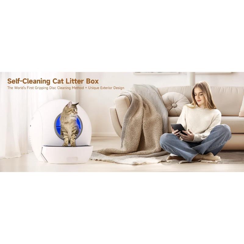 Wholesale Smart Automatic Cat Litter Box (Self-Cleaning) - with App Control, UV Sterilization Cleaning, Safety Anti-Pinch Design