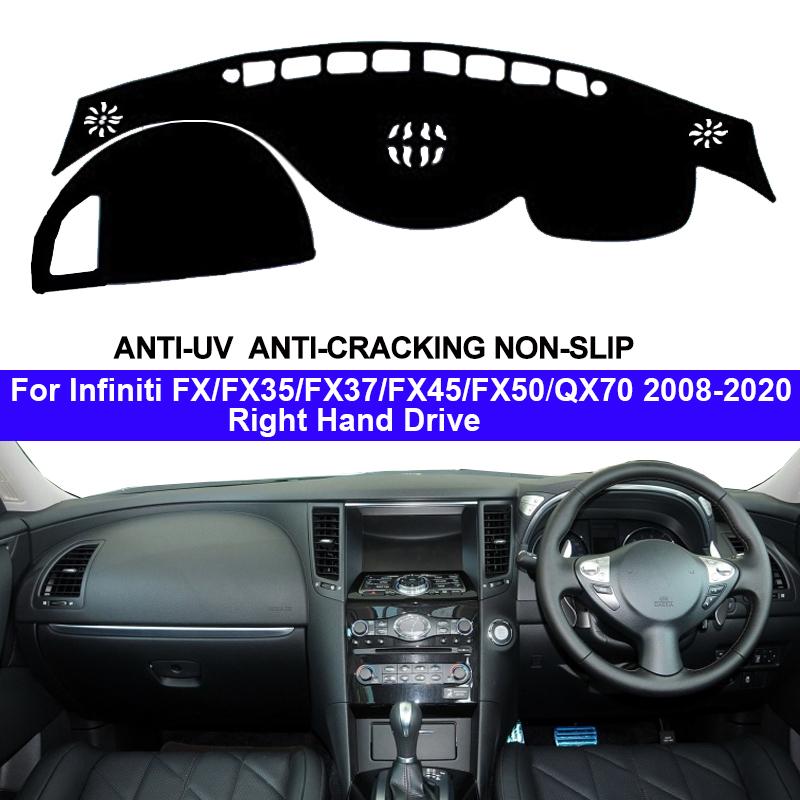 Copertura Cruscotto Interno Auto Per Infiniti FX FX35 FX37 FX45 FX50 QX70 2008 - 2020 Tappetino Protettore Console Dashmat 2019 2018