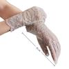 Floral Short Lace Gloves Full Finger Lace Mesh Gloves Sexy Wedding Gloves  Women