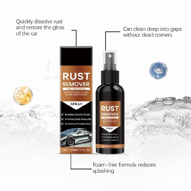 Powerful Oxidation Remover Sprayer for Car Parts Chains Tools Fast Reaction Formula Breaks Down Rust Without Scrubbing
