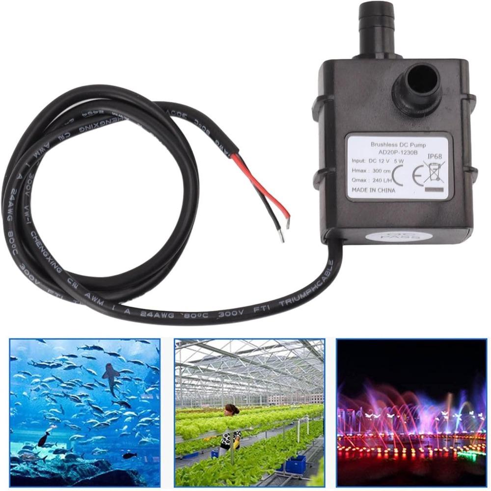 DC 12V Brushless Submersible Pump Mini Micro Water Pump Portable Centrifugal Water Pump