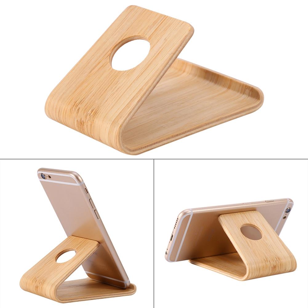Universal Wooden Bamboo Cellphone Stand Holder for iPhone for Samsung for Xiaomi huawei 2018