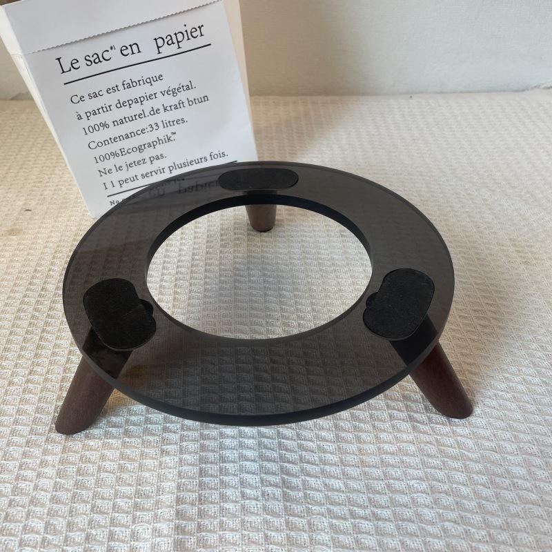 Harman Kardon Glazed Crystal Wood Anti-Slip Desktop Speaker Stand - Free Shipping & Ideal for Home Use