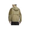 Adidas Color Block Logo Print Hooded Zip Long Sleeve Jacket Men Jacket Olive-Green HN4536