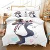 Anime Character Cute Kuma Kuma Kuma Bear Bedding Set Full/Queen/King Size Duvet Cover Pillowcase Kids Adult Soft Home Textile