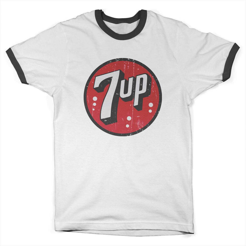 Licenza Ufficiale 7UP Vintage 7-UP Logo Suoneria T-Shirt