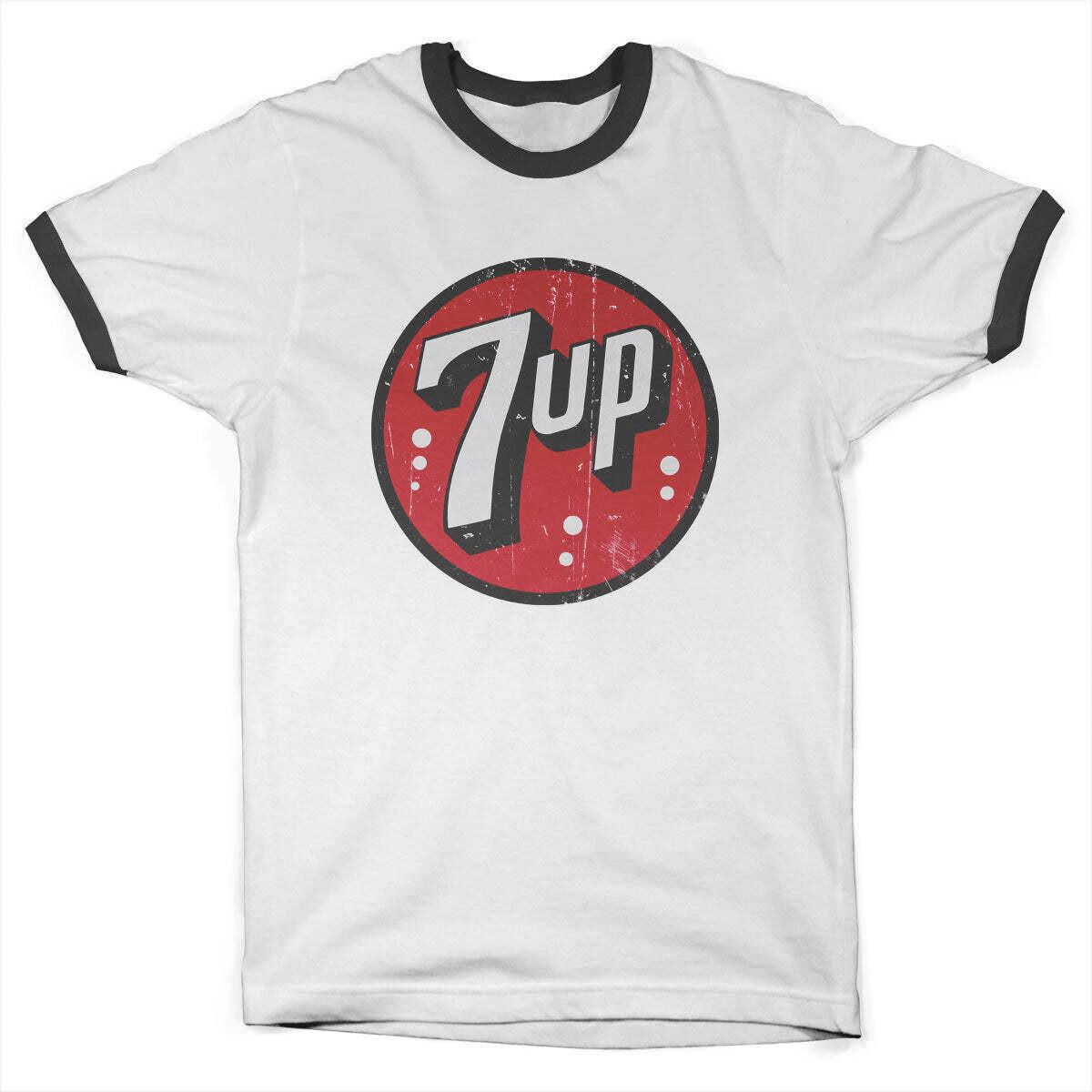 Licence Officielle 7UP Vintage 7-UP Logo Contraste T-Shirt XL