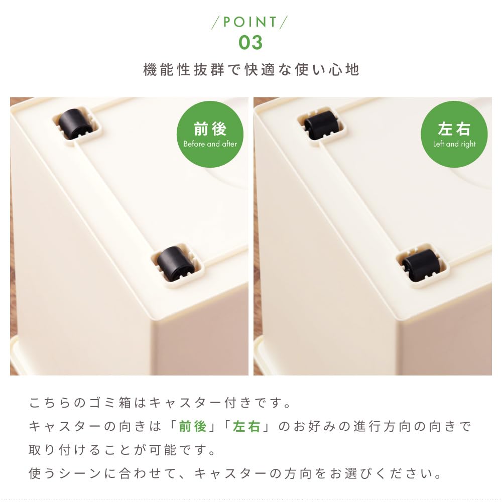 Heiwa Kougyou Trash Can Stacking Trash Can Wide 45L Made in Japan Cool Gray