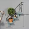 Wandmontiertes Treppenhaus Wohnzimmer im amerikanischen Stil Blumenständer Schmiedeeisen Aufbewahrungsregal Wandmontierter Pflanzkasten Puppenregal Haken