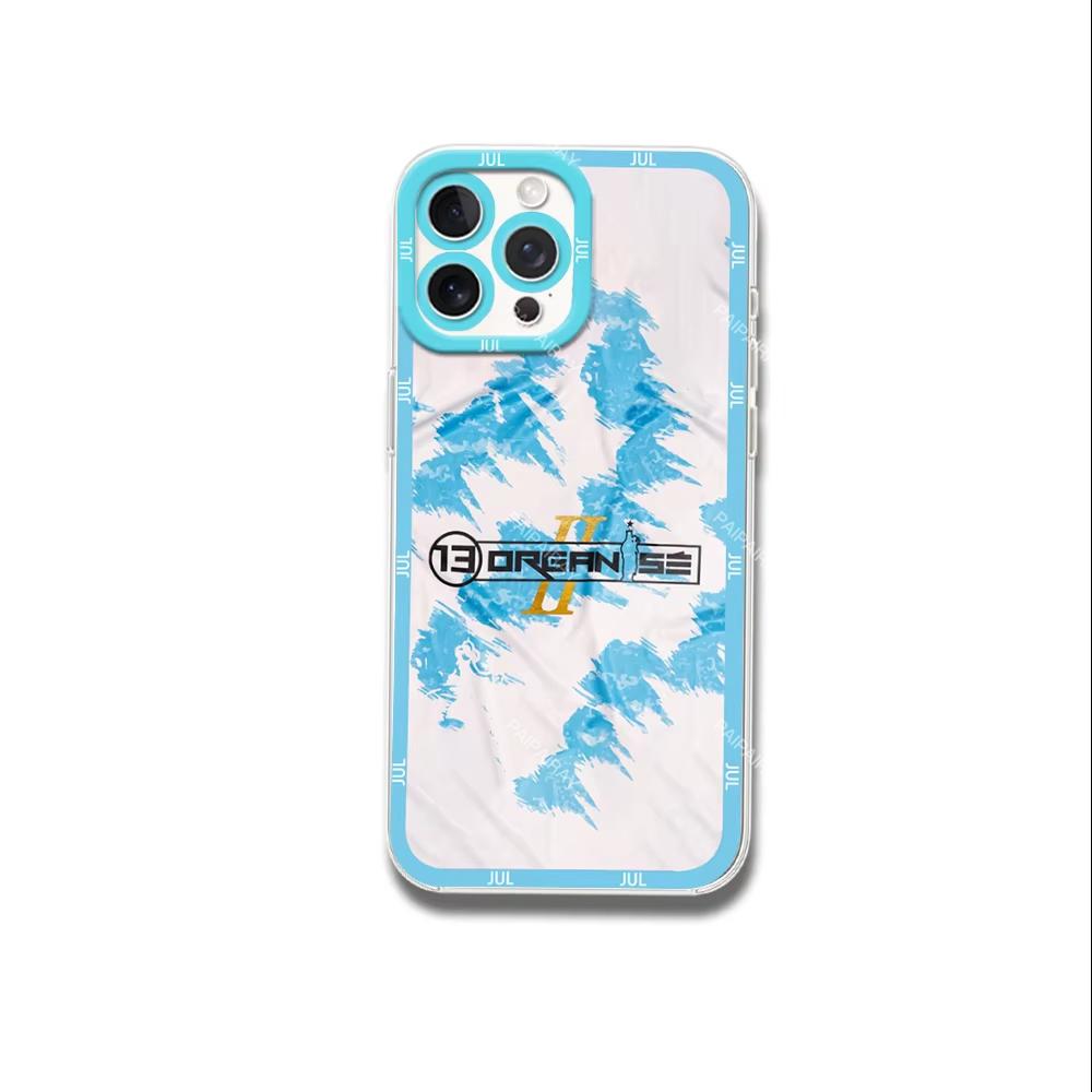 Jul Rapper 13 ORGANISE Phone Case For iPhone Transparent Border Soft Shell 11 12 13 Mini 14 15 16 Pro Max