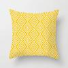 Yellow Flower Pillowcase Office Living Room Home Pillowcase Car Ornaments
