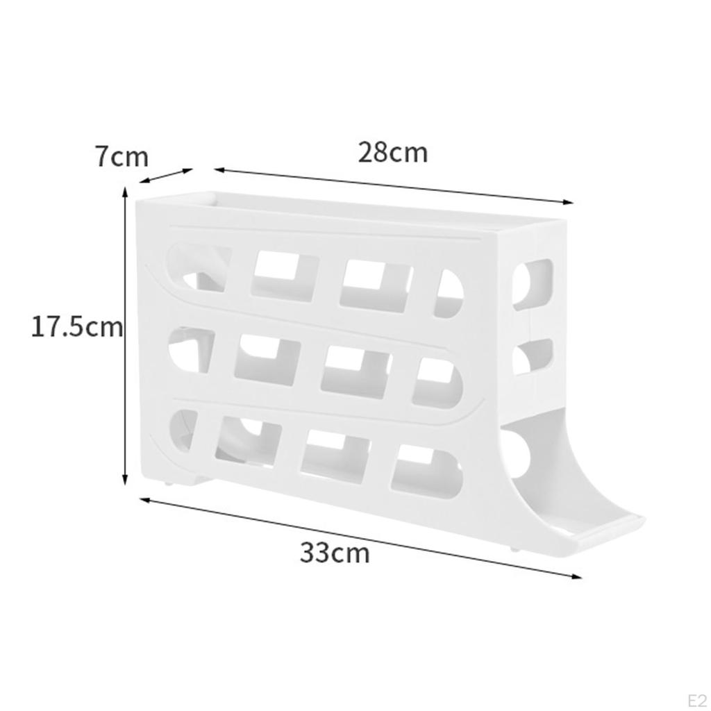 Automatischer Roll-Down-Ei-Spender, frische Ablage, Organizer, Eierbehälter für
