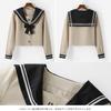 Sailor Authentic High School Girl Cosplay Long Sleeve and Short Sailor Bow JK Cosplay School Pleated JK Bowtie Class Kansai Academy British High
