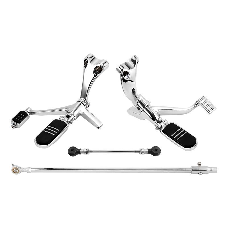 Motorcycle Forward Control Pegs Lever Linkage Kit For Harley Sportster XL883 1200 Forty Eight 2014-2022