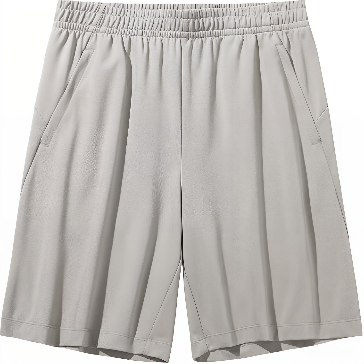 

Anta Тренировочная серия Удобные свободные дышащие повседневные шорты с пятью точками Мужские шорты Пепельно-серые 152437306-1 S