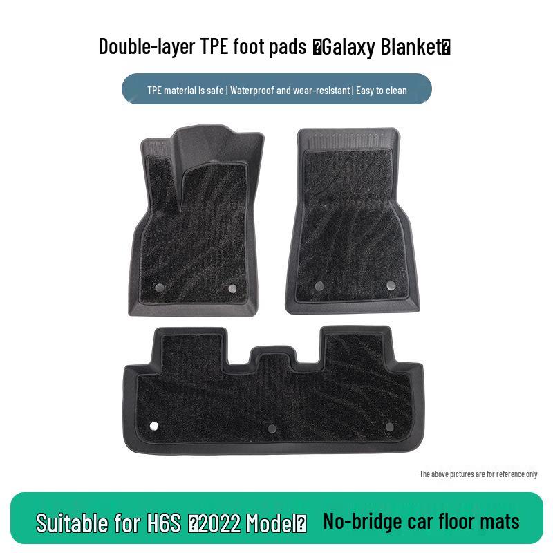 Great Wall H6S 2022 TPE Floor Mats, No Bridge Design, Various Car-Specific Styles