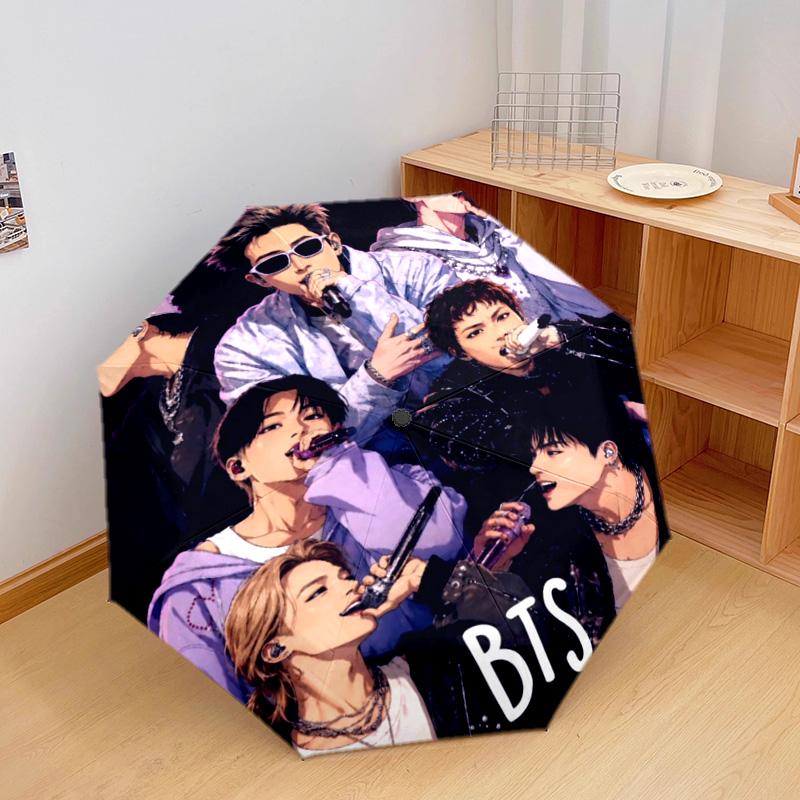 BTS Automatic Umbrella - Suitable Travel Outdoor Portable Umbrella Birthday Gift Daily Essentials