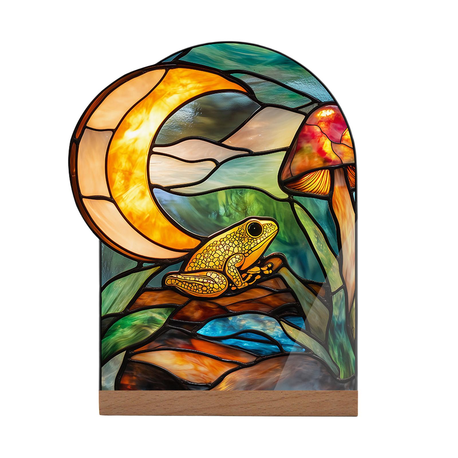 

Minimalist 2D Flat Decorative Piece With Base, Multi Colored Acrylic Craft, Suitable For Desktops, Bookshelves, And Other Artistic Decorations. One Size