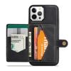 For iPhone 12 Pro Max Case Magnetic Detachable Leather Back Phone Cover Card Holder Kickstand