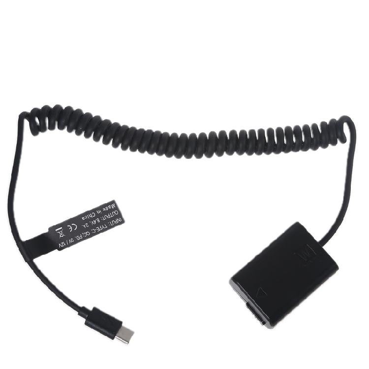 

USB C к NP-FW50 Внешний адаптер питания Низкотемпературная стойкость Высокоэластичный 1