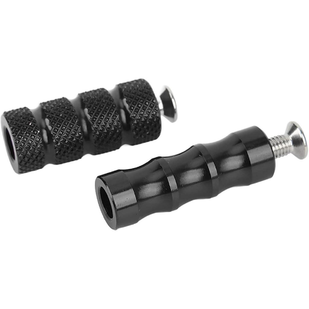 Motorcycle Brake Foot Pegs CNC Machined for M6 6mm Mounting Bolts Compatible with Custom Rearsets and Aftermarket Motorbike Modifications